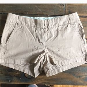 J. CREW KHAKI SHORTS